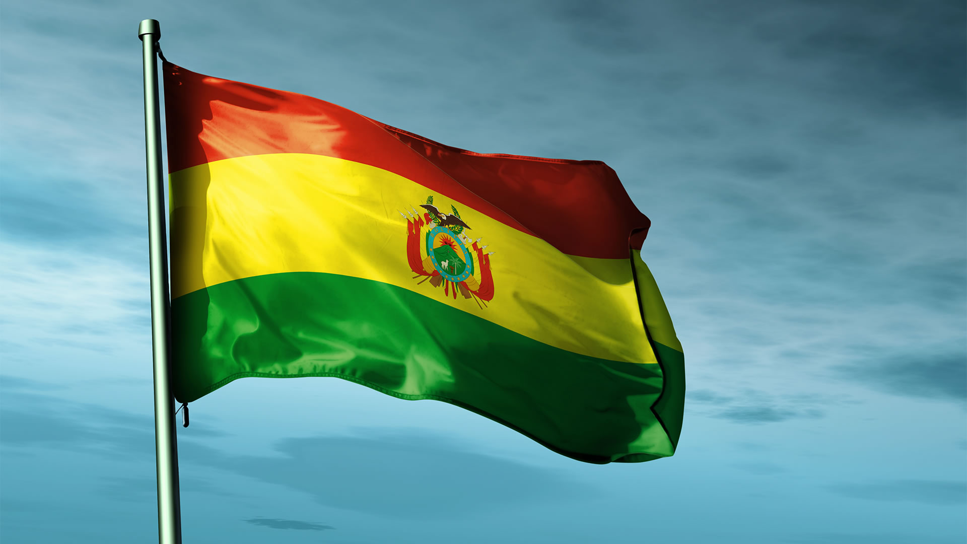 The flags of Bolivia