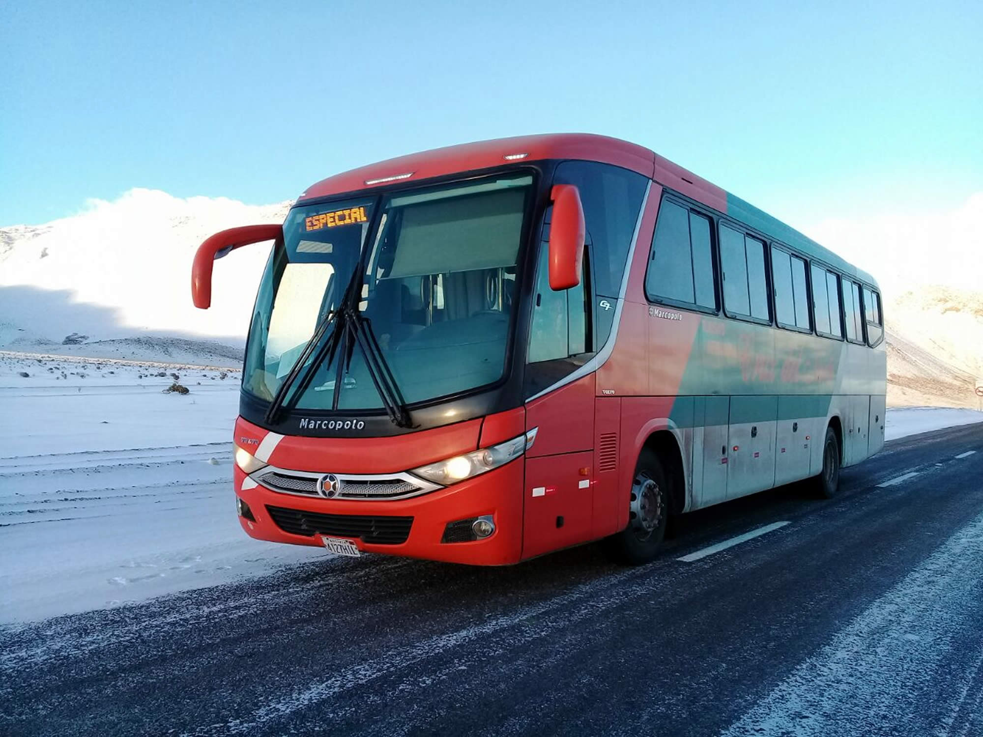Cruz del Norte bus from Calama to Uyuni