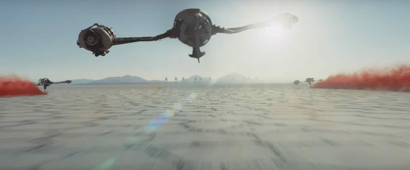 Uyuni Salt Flats in Star Wars 8