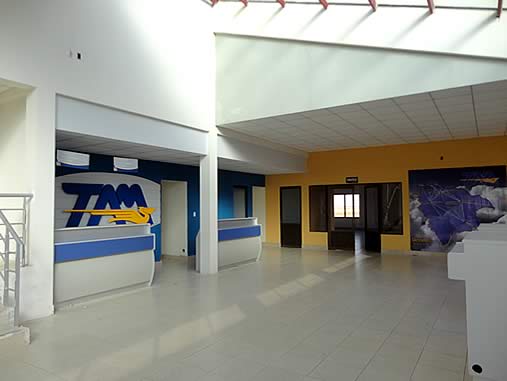 TAM counter at La Joya Andina Airport in Uyuni