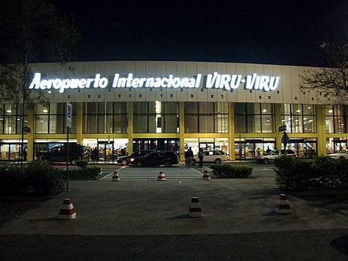 Viru Viru International Airport exterior in Santa Cruz, Bolivia