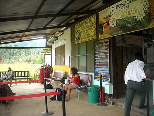 Rurrenabaque Airport departure hall