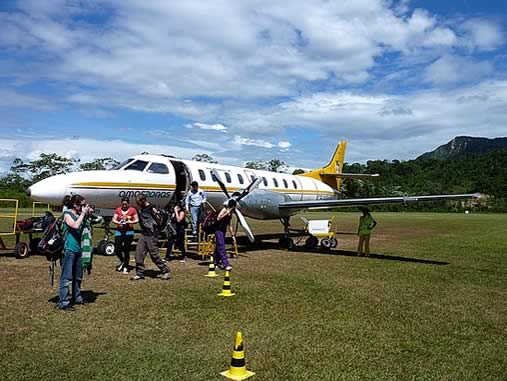 Rurrenabaque Airport with tourists arriving